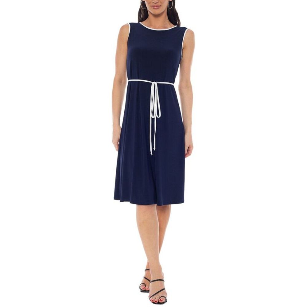 Tash + Sophie Womens  Midi Dress, Navy